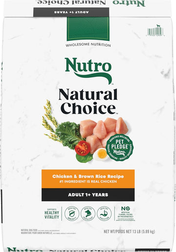 Nutro Natural Choice Adult Dry Dog Food, Chicken And Brown Rice Recipe 13 Lbs