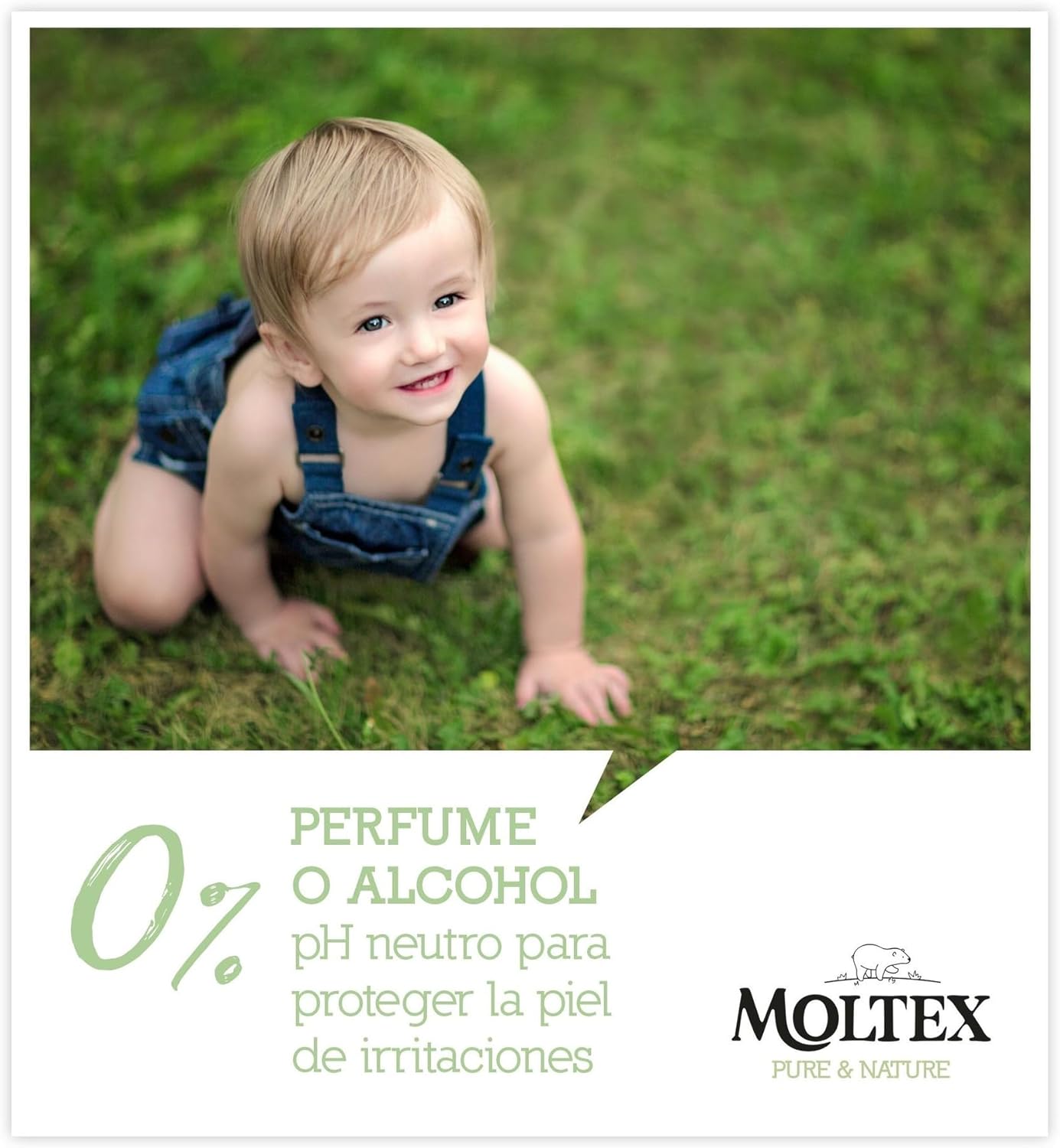 Moltex Pure & Nature Baby Wipes 60 Units