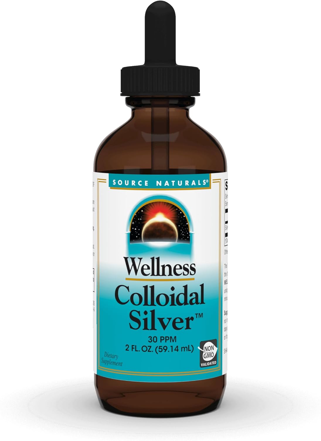 Source Naturals Wellness Colloidal Silver 30 Ppm, Supports Physical Well Being* - 2 Fluid Oz