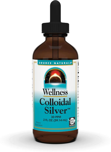 Source Naturals Wellness Colloidal Silver 30 Ppm, Supports Physical Well Being* - 2 Fluid Oz