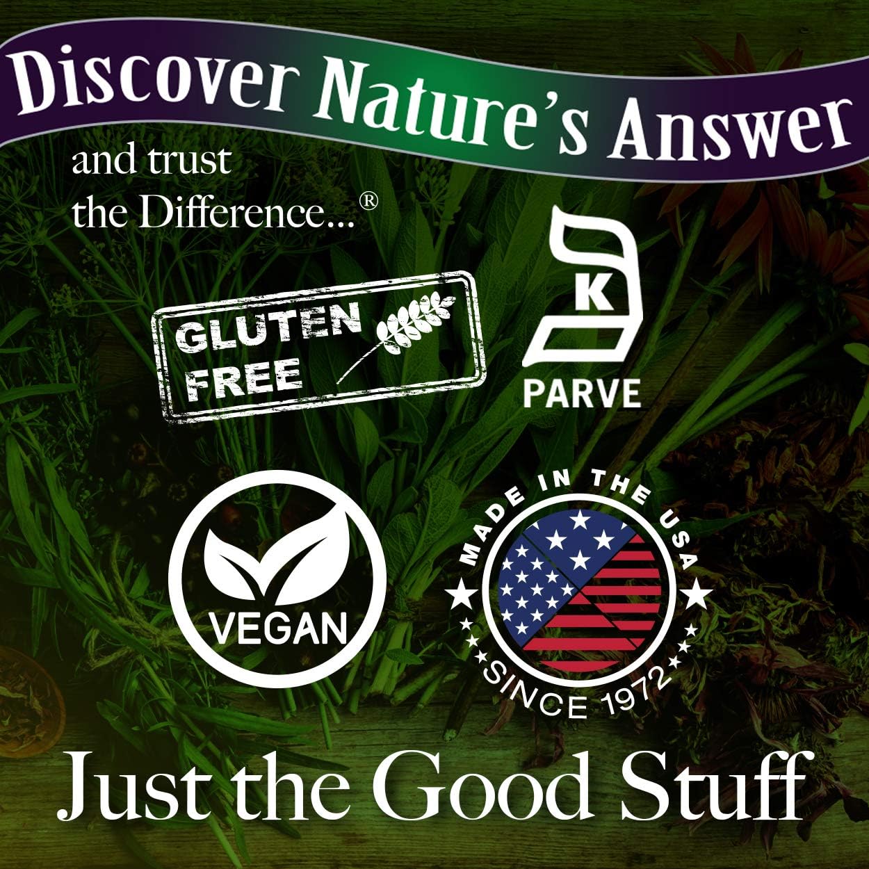 Nature's Answee PAU D'Arco Inner Bark | Supports Healthy Immune System | Helps Maintain Intestinal Flora | Alcohol-Free, Gluten-Free, Kosher Certified & Vegan 90ct