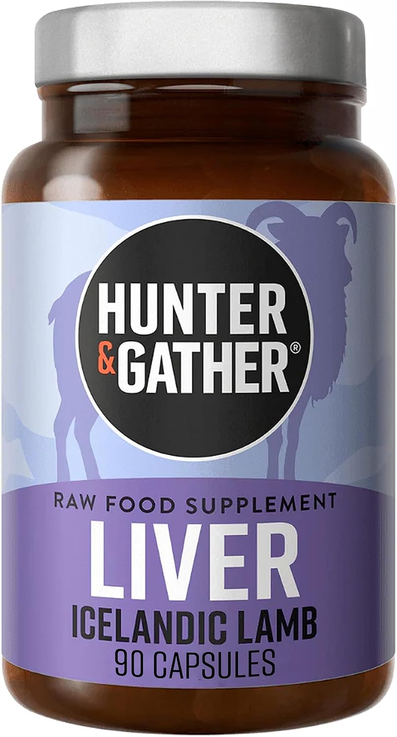 Hunter & Gather Nose To Tail - 90 Liver Capsules | Wild, Grass Fed Icelandic Lamb Ancestral Inspired Supplements| Raw Freeze-Dried Lamb | No Gmo Feeds, Antibiotics Or Hormones