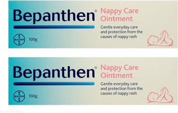 Bepanthen 2x100g Nappy Care Ointment - Aids natural skin recovery, Protects from irritants, Hydrates skin