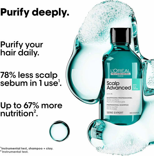 L'Oréal Professionnel Serie Expert Scalp Advanced Anti-Oiliness Hair Shampoo & Mask Duo