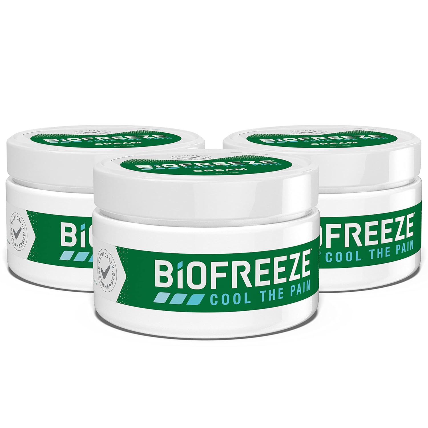 Biofreeze Pain Relief Cream, Arthritis Pain Reliver, Knee & Lower Back Pain Relief, Sore Muscle Relief, Neck Pain Relief, Pharmacist Recommended, FSA Eligible, 2 Pack (3 OZ Biofreeze Menthol Cream)