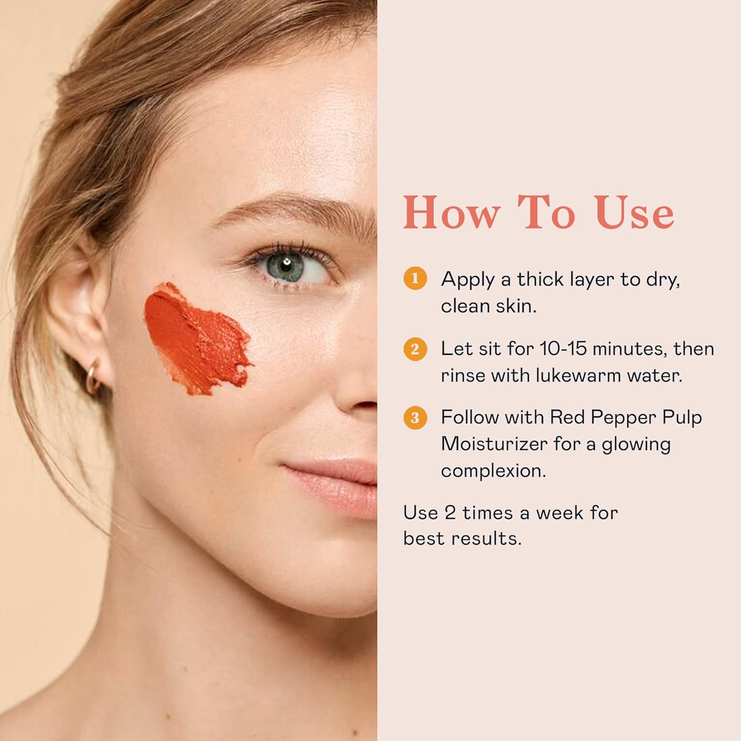 Erborian Red Pepper Paste Face Mask - Energizing & Radiance Boosting Facial Mask For Hydration & Glow With Vitamins C & E, Antioxidants & Soothing Liquorice Extract - Korean Skin Therapy – 0.6 Oz : Beauty & Personal Care