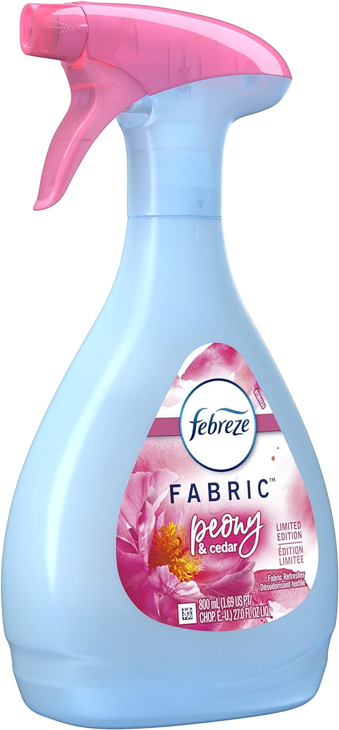 Febreze Odor-Eliminating Fabric Refresher Peony and Cedar, Limited Edition, 27 fl oz (Pack of 2) : Health & Household