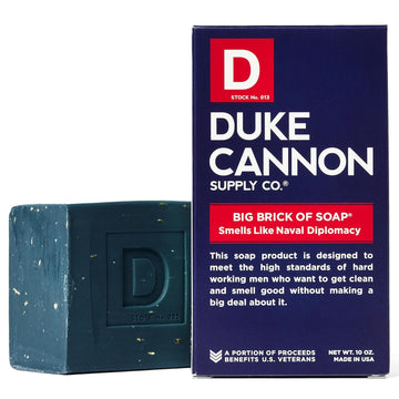Duke Cannon Supply Co. Men'S Bar Soap - 10 Oz. Big American Brick Of Soap By Duke Cannon - Naval Diplomacy