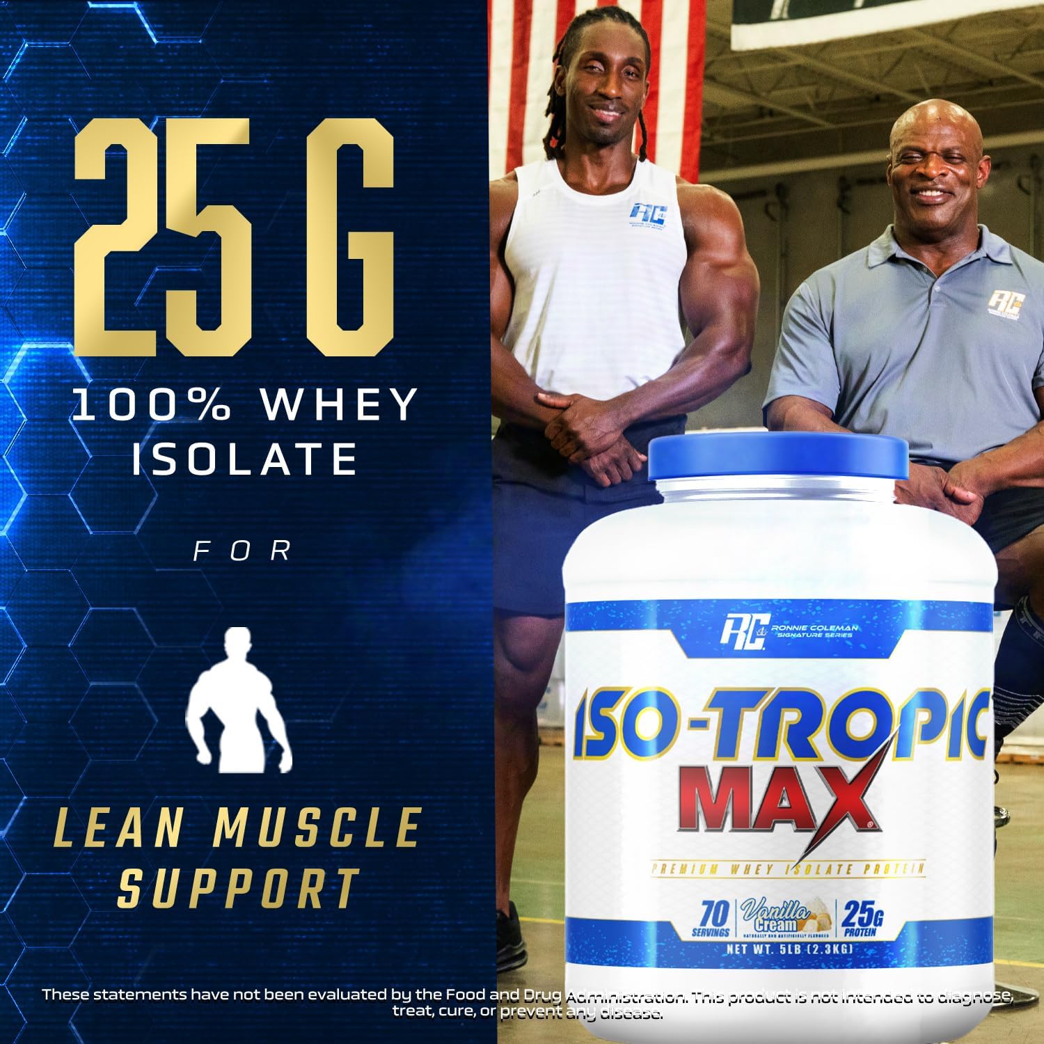 Ronnie Coleman Signature Series Whey Isolate Protein Powder, Pre Worko