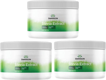 Swanson Stevia Extract Powder 4 Ounce (112 G) Pwdr (3 Pack)
