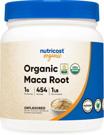 Nutricost Organic Maca Root Powder (1 Lb)