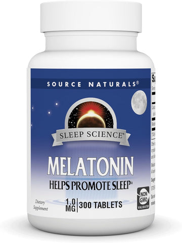 Source Naturals Sleep Science Melatonin 1 mg - 300 Tablets