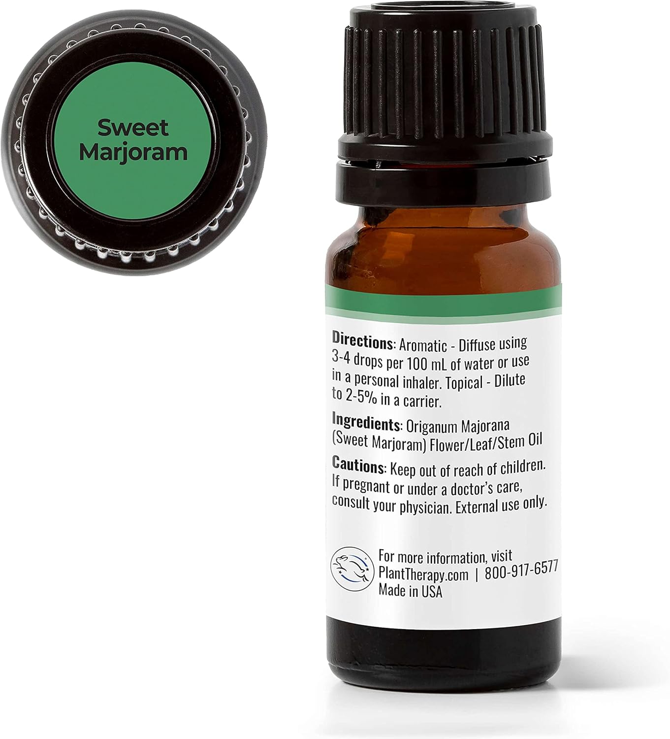 Plant Therapy Marjoram Sweet Essential Oil | 100% Pure, Undiluted, Natural Aromatherapy, Therapeutic Grade | 10 milliliter (1/3 ounce) : Health & Household
