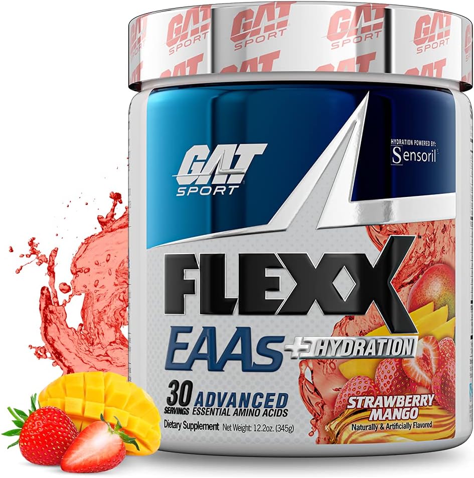 GAT SPORT Flexx EAAs + Hydration, Advanced Essential Amino Acids, 30 S