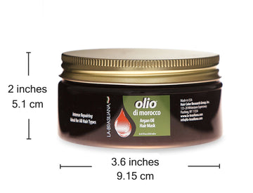 La-Brasiliana Olio Di Morocco Argan Oil Hair Mask, 8.45 Fl.Oz