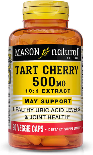 Mason Natural Tart Cherry Vegetable Capsules, 1000 Mg, 90 Count