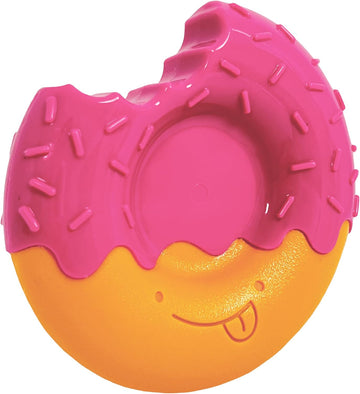 Nylabone Power Chew Donut Dog Chew Toy - Fun & Cute Dog Toys For Aggressive Chewers, Durable Dog Toys, Bacon Glazed Flavor, Medium/Wolf (1 Count)