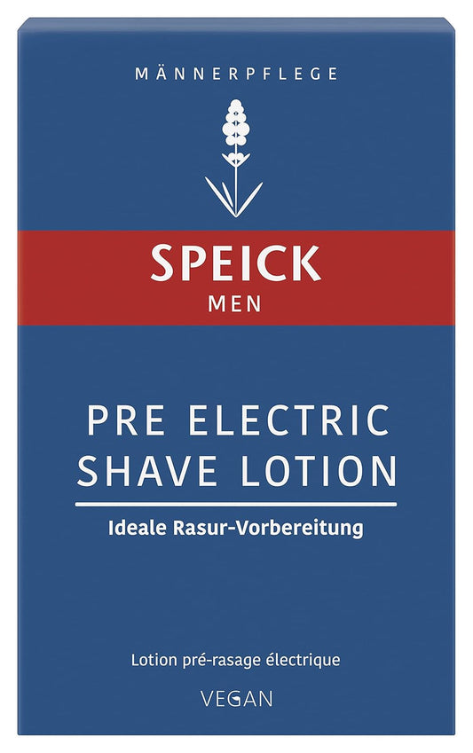 Speick Men Pre Electric Shave Lotion With Relaxing Lavender Oil And A Blend Of Essential Oils, Natural Vegan Skin Care, 3.4 Fluid Ounces : Beauty & Personal Care