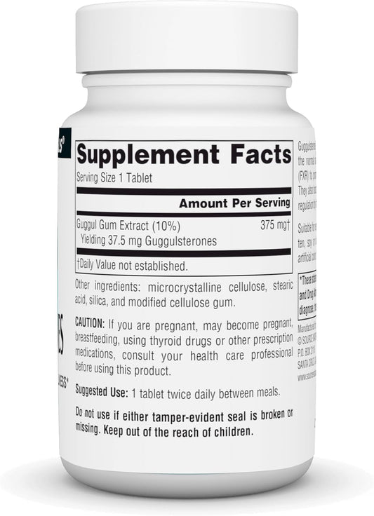 Source Naturals Guggulsterones, Promotes Cholesterol Wellness* 37.5Mg - 60 Tablets