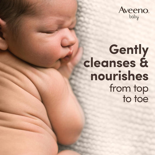Aveeno Baby Daily Care Hair And Body Wash (1 X 400 Ml), Tear-Free Baby Wash With Gentle Fragrance With Collodial Oatmeal, Gently Cleanses And Leaves Skin Feeling Moisturised, For Sensitive Skin