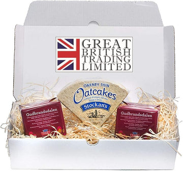 Gjetost 250G Twin Pack Hamper With Stockan'S Thin Orkney Oatcakes