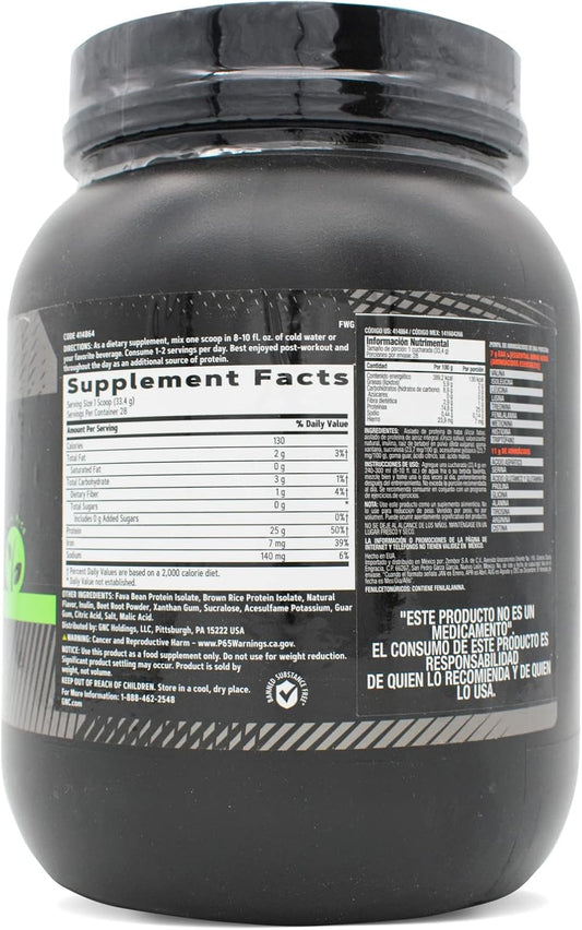 Gnc Amp Nature-Based Protein | Vegan Protein For Muscle Growth & Repair | Fuels Athletic Strength & Performance | Strawberry Banana | 28 Servings