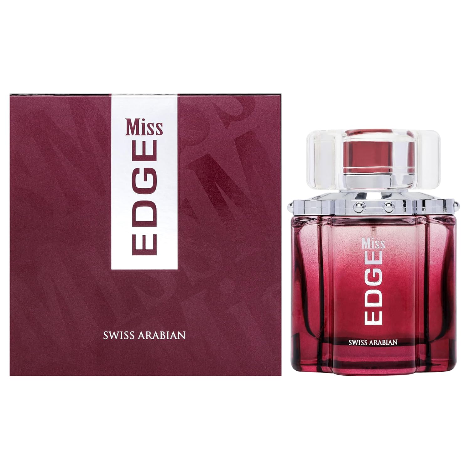Swiss Arabian Miss Edge - Luxury Products From Dubai - Long Lasting, Addictive Personal Edp Spray Fragrance - Seductive Signature Aroma - 3.4 Oz