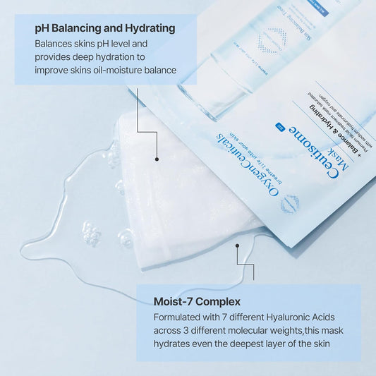 Ceutisome Bh Mask – Ph Balancing & Hydrating Korean Sheet Mask, 6 Sheets/Box