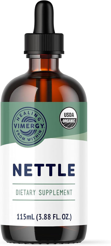 Vimergy Organic Nettle Leaf Extract, 57 Servings – Potent 10:1 Extract Liquid Drops – Supports Immune System Health – Supports Joint Health - Usda Organic, Gluten-Free, Non-Gmo, Vegan & Paleo (115 Ml)