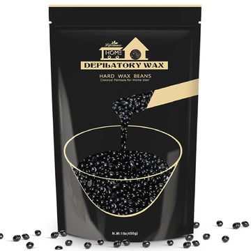 Lifestance Hard Waxing Beads For Large Areas - 1Lb Blackberry Coarse Hair Removal For Underarm, Leg, Body, Brazilian Bikini At Home For Women And Men