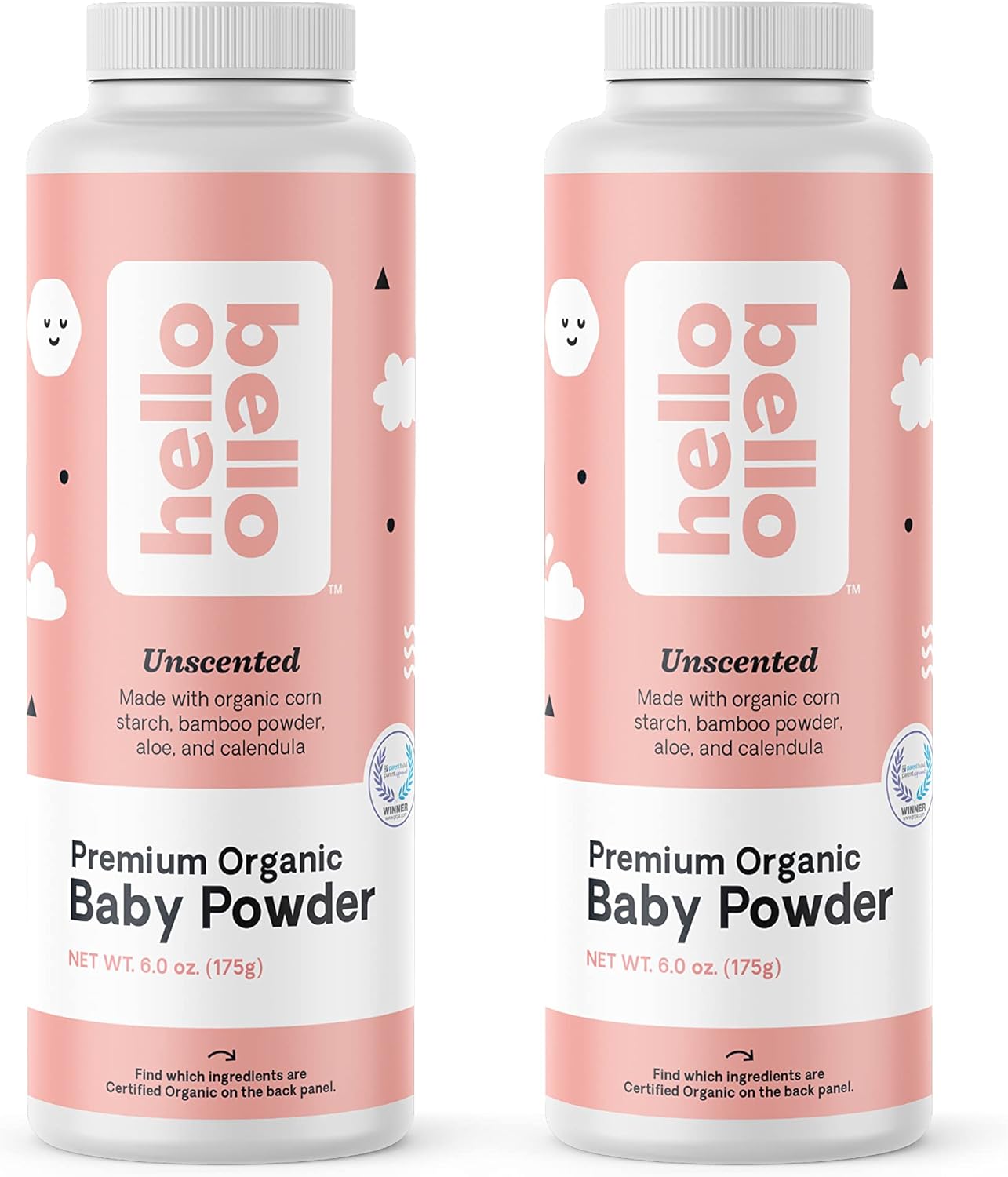 Hello Bello Premium Baby Powder - Hypoallergenic Talc-Free Blend - Vegan And Cruelty-Free - Fragrance-Free - 6.1 Oz