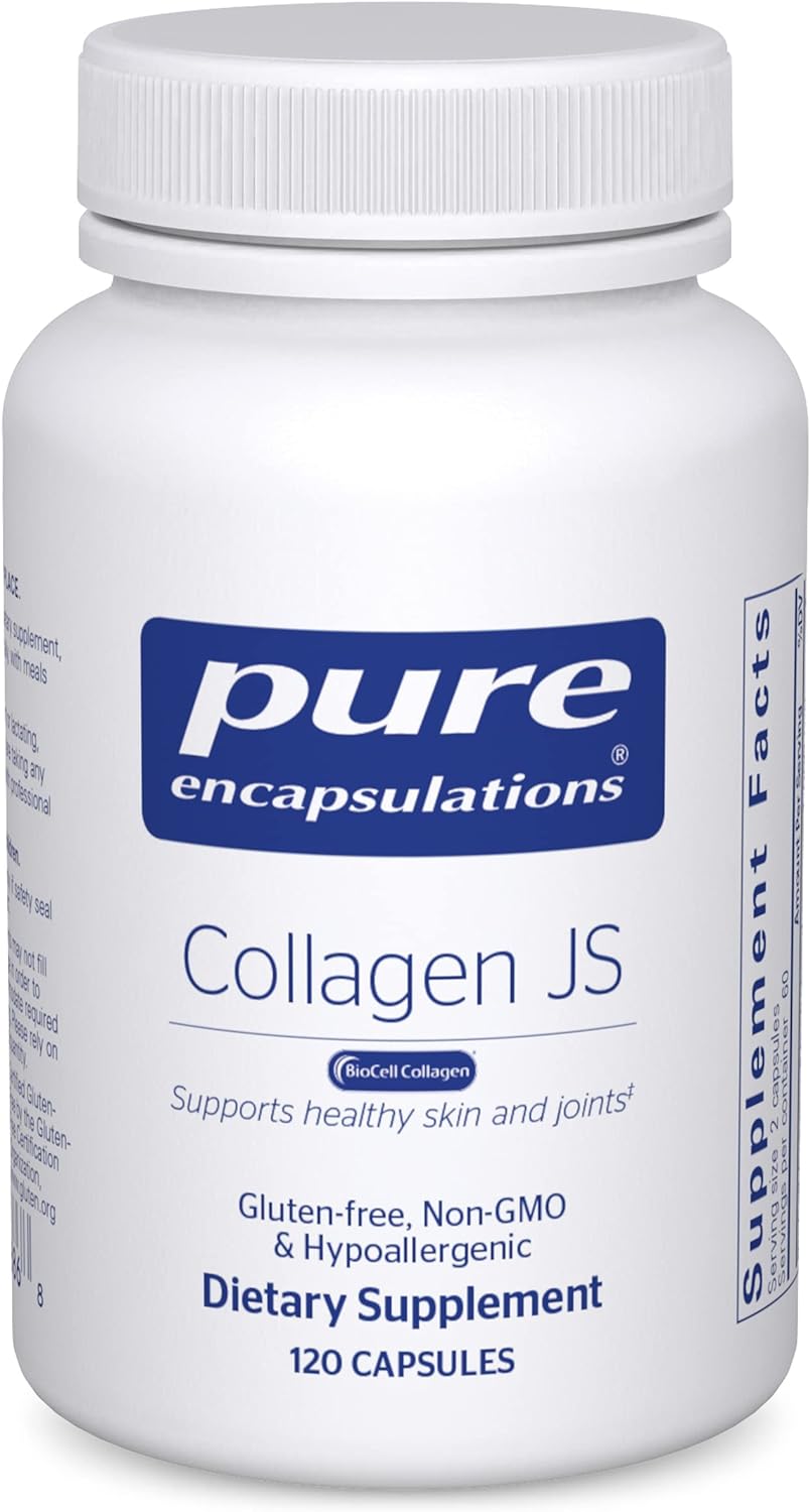 Pure Encapsulations Collagen Js | Supplement For Skin Care, Joint Health, Anti Aging, Connective Tissue, Tendons, And Ligaments* | 120 Capsules