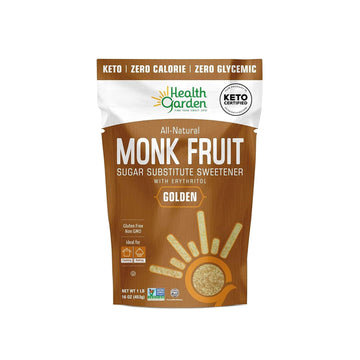 Health Garden Monk Fruit Sweetener, Golden - Non Gmo - Gluten Free - Sugar Substitute - Kosher - Keto Friendly (3 Lbs X 2)…