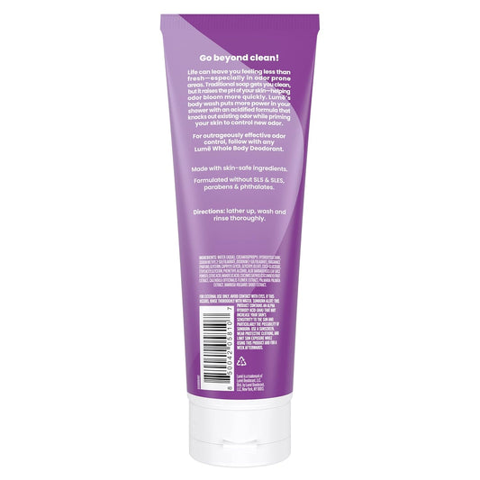 Lume Acidified Body Wash - 24 Hour Odor Control - Removes Odor Better Than Soap - Moisturizing Formula - Formulated Without Sls Or Parabens - Ob/Gyn Developed - 8.5 Ounce (Peony Rose)