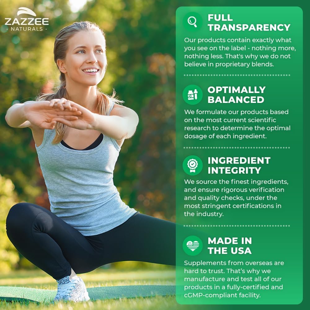 Zazzee Tart Cherry 10:1 Extract, 3000 mg Strength, 200 Vegan Capsules, 6+ Month Supply, Certified Kosher, Concentrated and Standardized 10X Extract, 100% Vegetarian, All-Natural, Gluten Free, Non-GMO : Health & Household