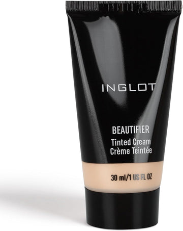 Inglot Beautifier Tinted Cream – Lightweight, Hydrating Foundation For A Flawless Finish | Natural Coverage With A Healthy Glow | Perfectly Blended Skin Tone With Long-Lasting Hydration | 30 Ml | 104