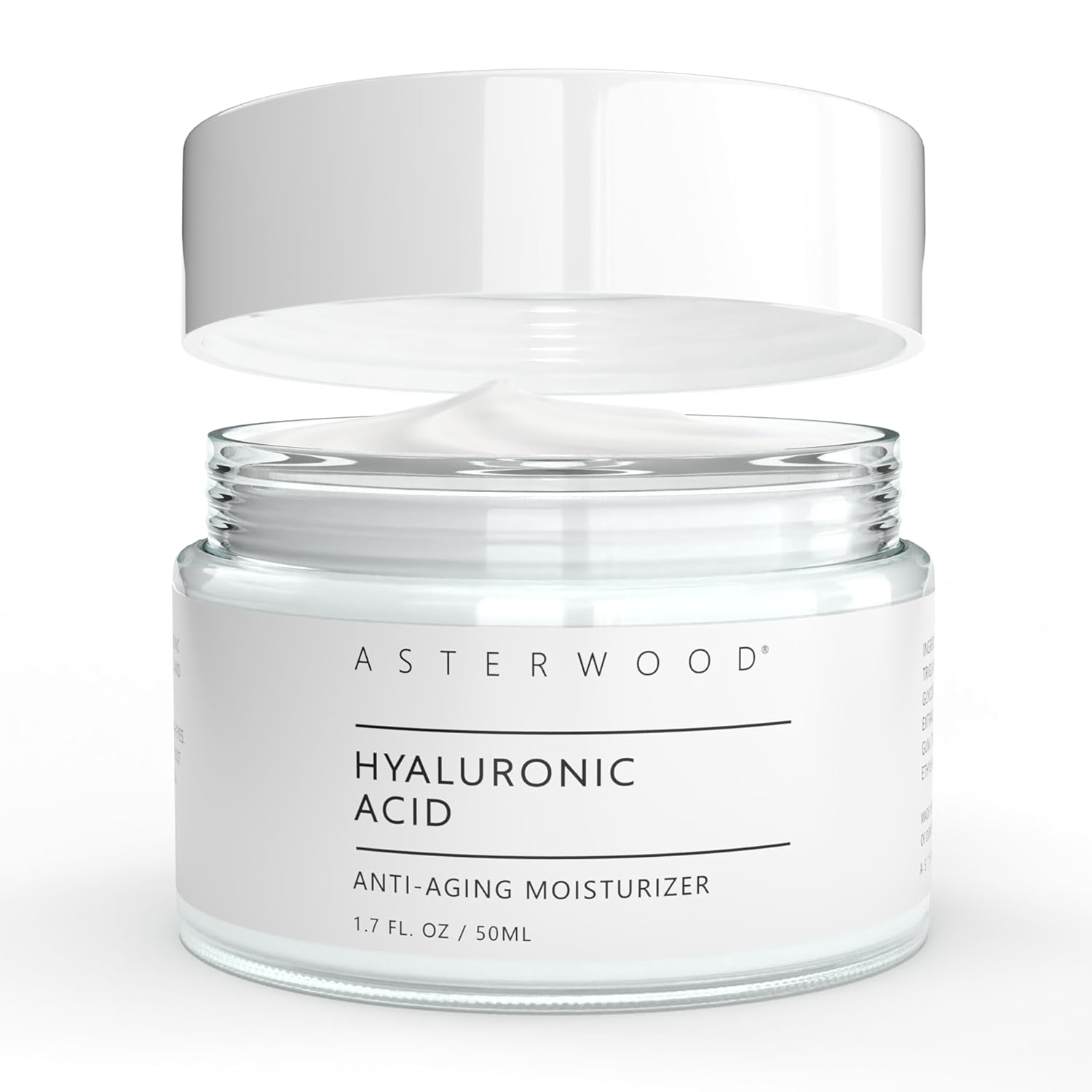 Hyaluronic Acid Moisturizer - Face Cream For Anti-Aging, Anti-Wrinkle - Hydrating For Dry Skin - Facial Moisturizer For Women & Men - Fragrance-Free, Non-Comedogenic - 1.7 Oz