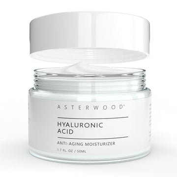 Hyaluronic Acid Moisturizer - Face Cream For Anti-Aging, Anti-Wrinkle - Hydrating For Dry Skin - Facial Moisturizer For Women & Men - Fragrance-Free, Non-Comedogenic - 1.7 Oz