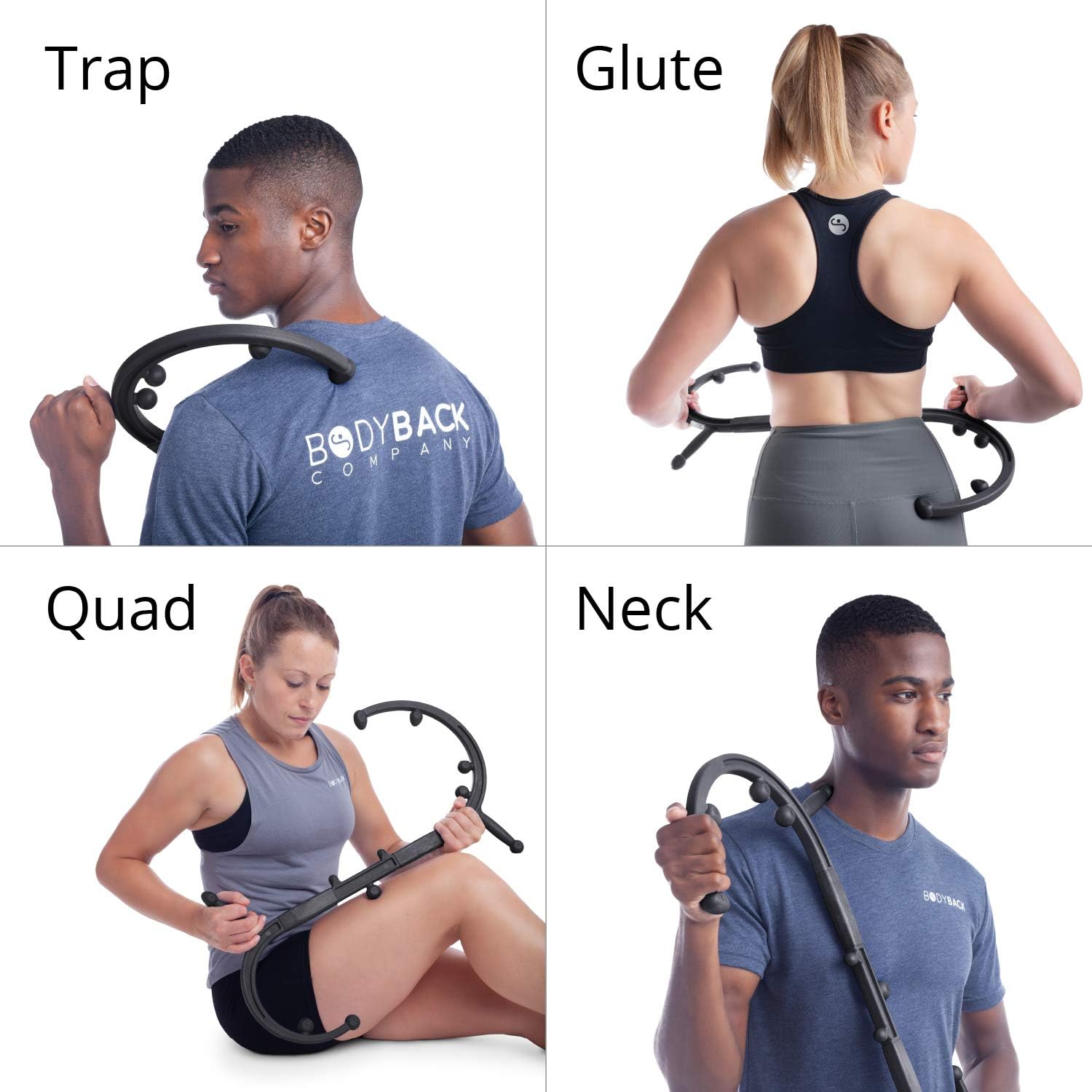 Body Back Buddy Elite – USA Made – Trigger Point Massage Tool, Shoulde
