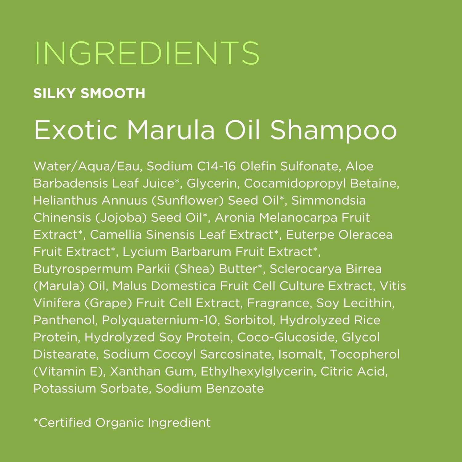 Andalou Naturals Exotic Marula Oil Silky Smooth Shampoo, 11.5 Oz : Beauty & Personal Care