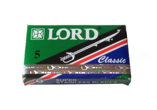 Lord Classic Super Stainless Double Edge Safety Razor Blades, 100 Blades (20X5) : Beauty & Personal Care