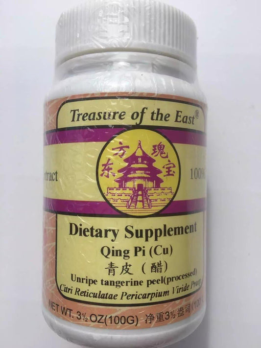 Treasure of The East, Immature Tangerine Peel - Qing Pi (Cu Zhi) (5:1 Concentrated Herbal Extract Granules, 100g) : Health & Household