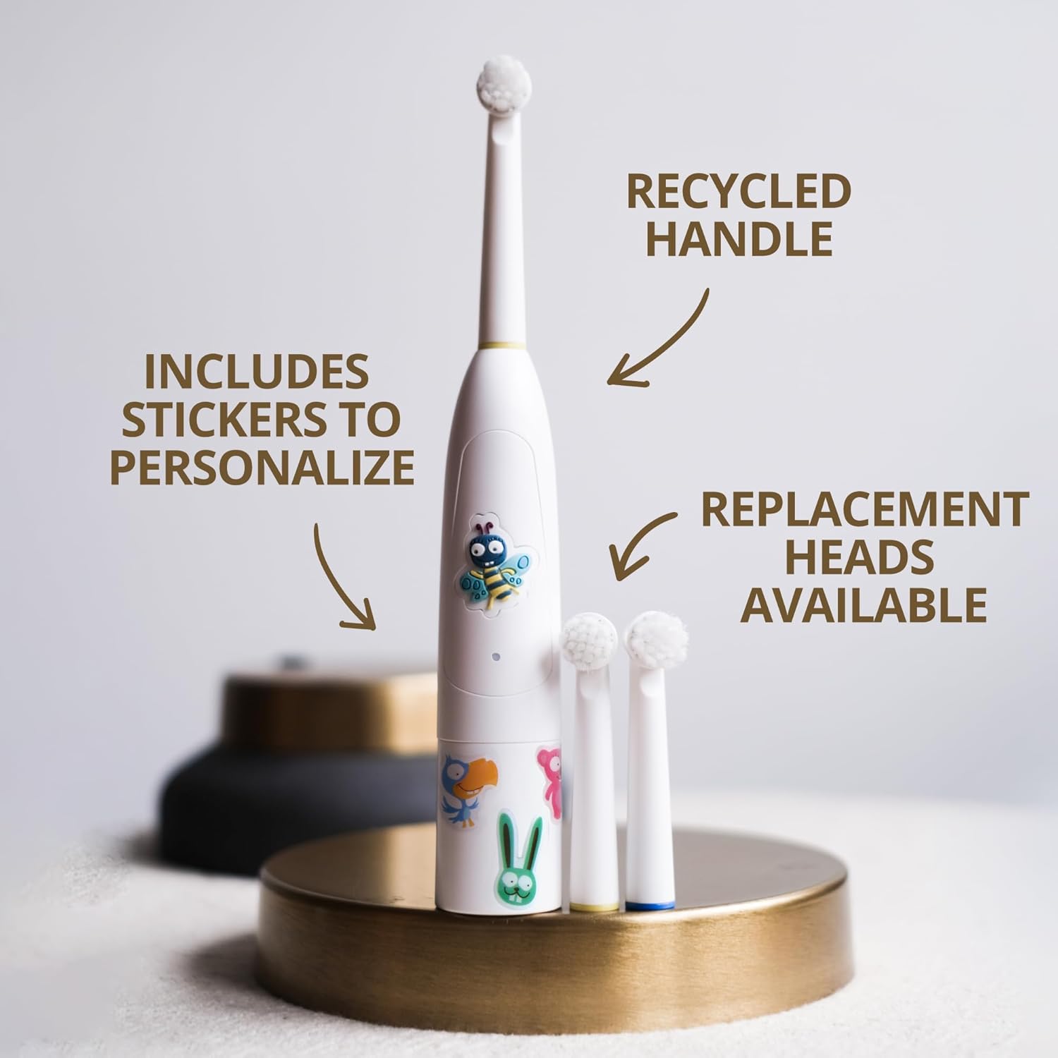 Jack N' Jill Kids Buzzy Brush Electric Musical Toothbrush - Kids Electric Toothbrush Age 3 and Up, Singing Toothbrush, Tri Color LED, Water Resistant, Child Safe, Battery Operated - (Pack of 1) : Health & Household