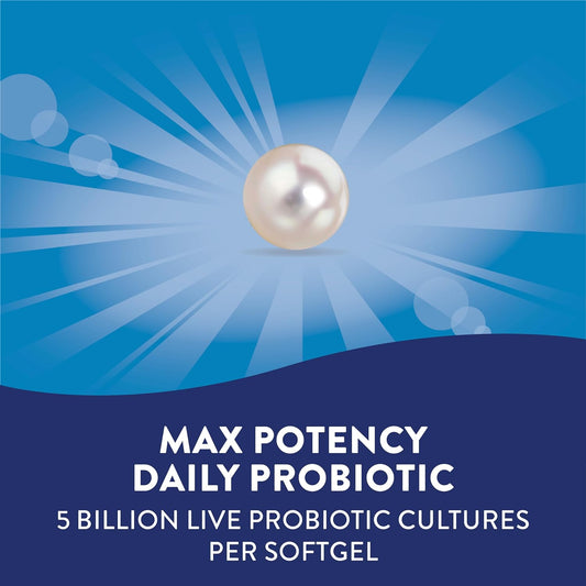 Nature's Way Probiotic Pearls Max Potency for Men and Women, Digestive and Immune Health Support* Supplement, 30 Softgels