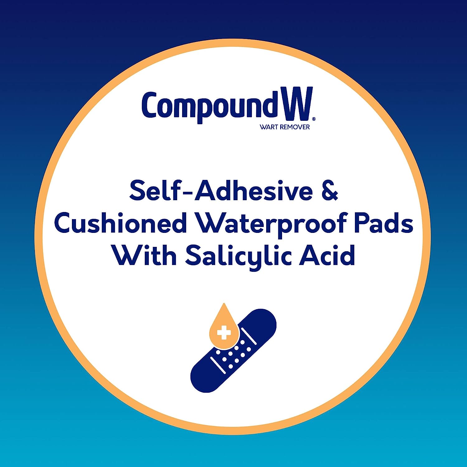 Compound W Maximum Strength One Step Plantar Wart Remover Foot Pads, 20 Count