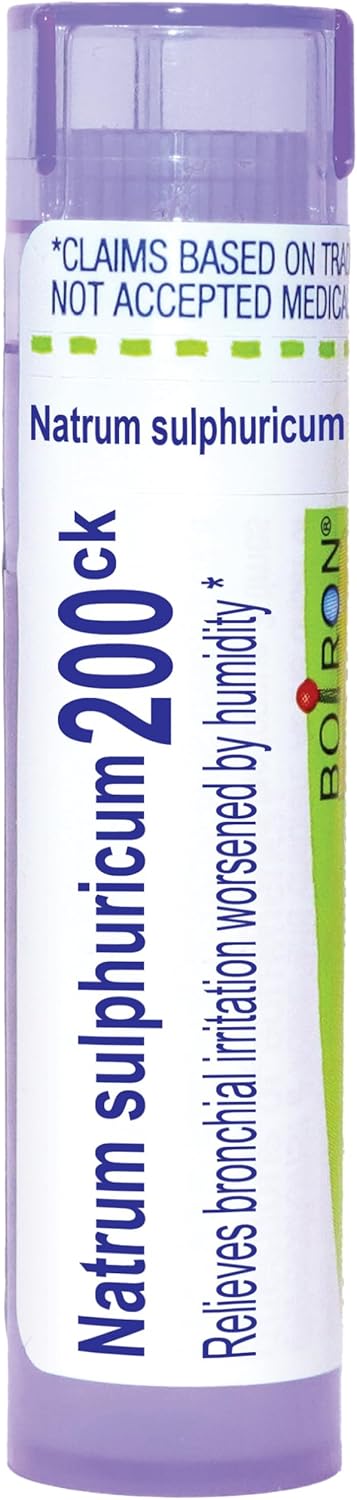 Boiron Natrum Sulphuricum 6C Homeopathic Medicine For Bronchial Irritation - 80 Pellets