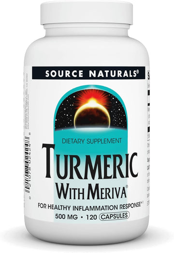 Source Naturals Turmeric With Meriva, For Healthy Inflammatory Response*, 500 Mg - 120 Capsules