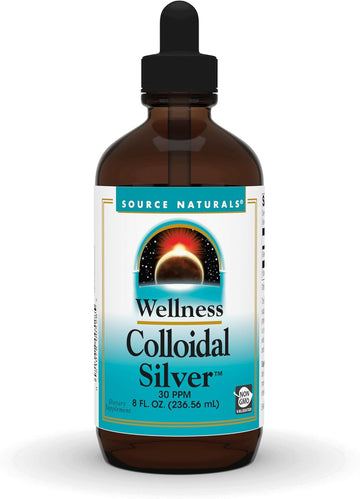Source Naturals Wellness Colloidal Silver 30 Ppm, Supports Physical Well Being* - 8 Fluid Oz