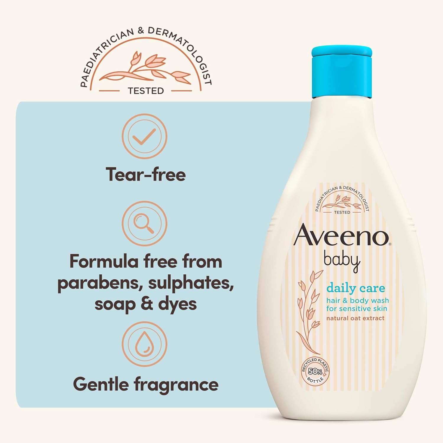 Aveeno Baby Daily Care Hair and Body Wash (1 x 400 ml), Tear-Free Baby Wash with Gentle Fragrance with Collodial Oatmeal, Gently Cleanses and Leaves Skin Feeling Moisturised, For Sensitive Skin : Amazon.co.uk: Baby Products
