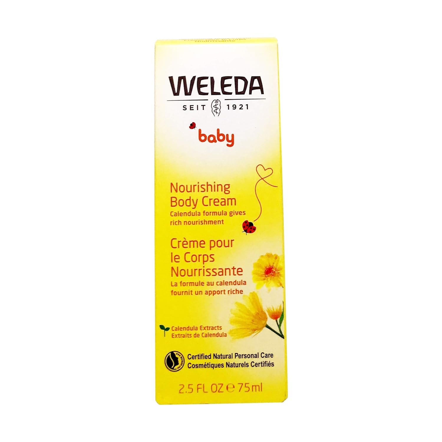 WELEDA Calendula Baby Body Cream, 2.5 FZ